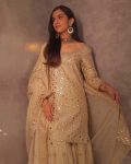NEW TRENDING FOIL PAPER SEQUENCE EMBROIDERY SUIT WITH WORK SARARA AND DUPATTA