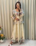 DESIGNER FANCY WESTERN STYLE CORDING SEQUANCE WORK KOTI, WITH GOWN