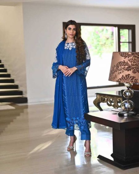 DESIGNER TRENDING SEQUENCE EMBROIDERY WORK SUIT PENT AND DUPATTA