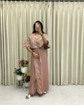 DESIGNER FANCY WESTERN STYLE CORDING SEQUANCE WORK WITH FOIL PAPER WORK GOWN