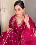THIS RAMZAN MAKE SPECIAL WEAR CHERRY COLOR ROMAN SILK FABRIC WITH CORDING SEQUANCE EMBROIDERY WORK SUIT WITH STITCHED PLAZO AND DUPATTA