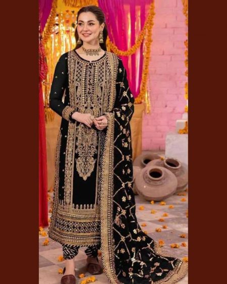 DESIGNER TRENDING TOP WITH SEQUENCE EMBROIDERY WORK WITH PANT AND DUPATTA