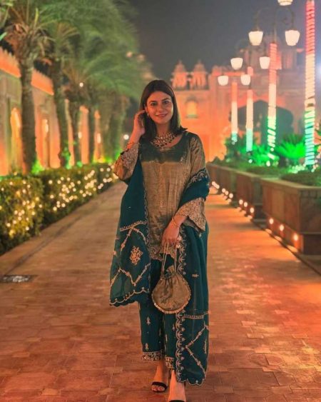 DESIGNER WEAR EXCLUSIVE EID SPECIAL HEAVY FENDI SILK EMBROIDERY WORK TOP AND PANT WITH DUPATTA