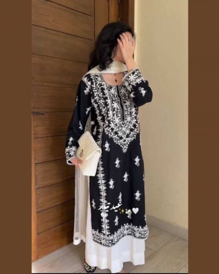 SUMMER SPECIAL TRENDING KURTA PLAZZO SET WITH DUPPATA EMBROIDERY WORK