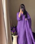 RUNNING WEAR TRENDING CHINON TOP COTTON THREAD EMBROIDERED WORK AND WORK PLAZO WITH DUPATTA