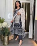 DESIGNER WEAR TRENDING  TOP WITH PRINTED WORK WITH MIROR WORK WITH PANT AND DUPATTA