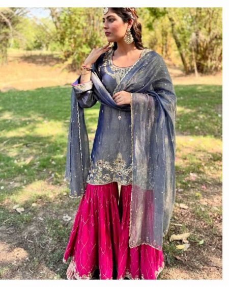 DESIGNER AND ELEGANCE SARARA SUIT IN THREE PIECE WITH EMBROIDERY WORK29