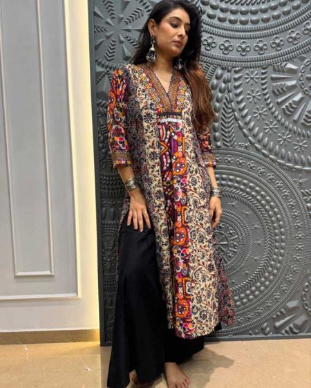 FOR THIS UPCOMING NAVARATRI SEASON OUR EXCLUSIVE PRINTED AND COMFORTABLE KURTA PLAZZO PAIR